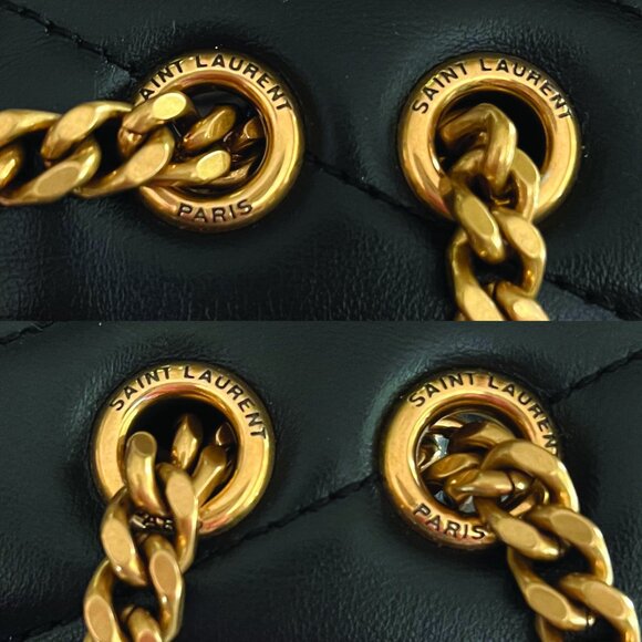 Saint Laurent Loulou Matelassé Small Shoulder Bag - Black Leather - Authentic - Picture 16 of 17